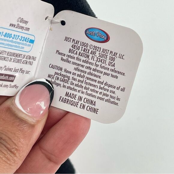 Disney Mickey and Minnie Mouse Red White Hearts Valentine 10” Bean Plush Set - Picture 10 of 15